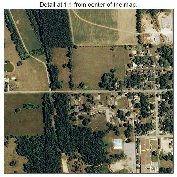 Mountain Grove, Missouri aerial imagery detail