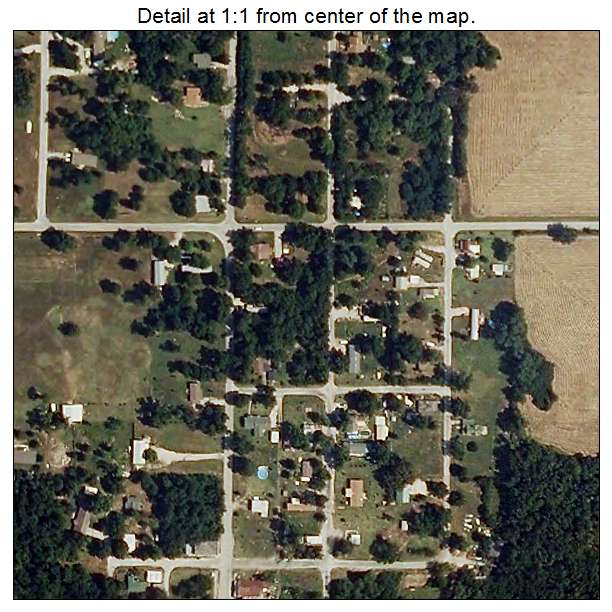 Neck City, Missouri aerial imagery detail