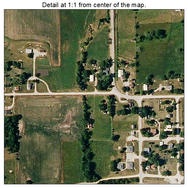 New Hampton, Missouri aerial imagery detail