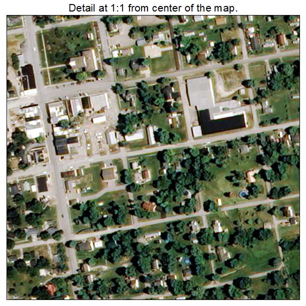 New London, Missouri aerial imagery detail