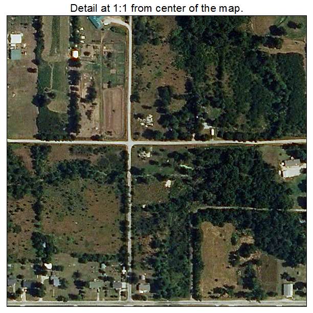 Newtonia, Missouri aerial imagery detail