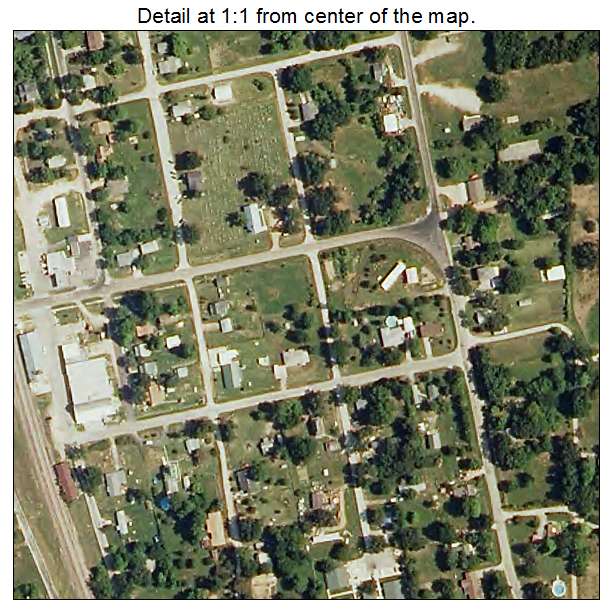 Niangua, Missouri aerial imagery detail