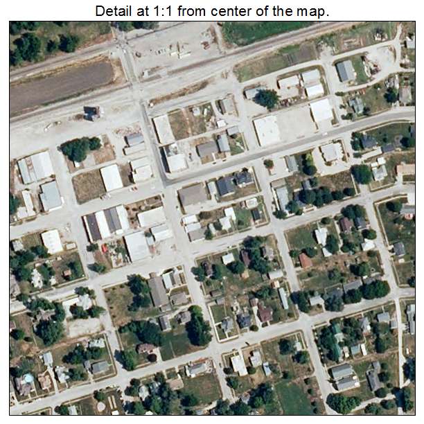Norborne, Missouri aerial imagery detail