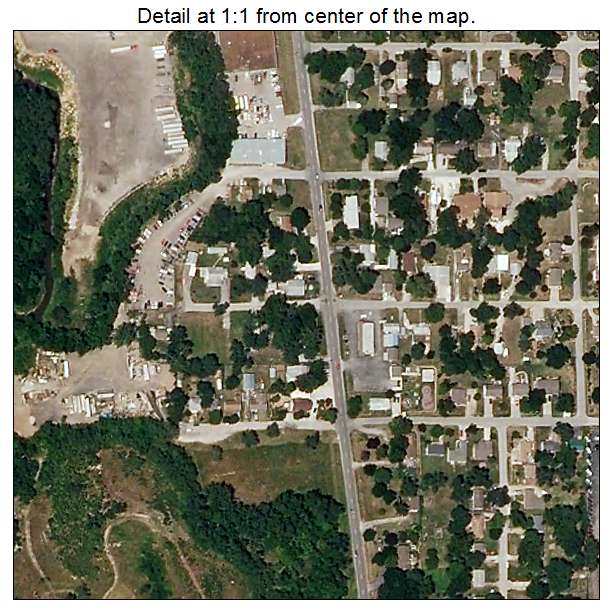 Northmoor, Missouri aerial imagery detail