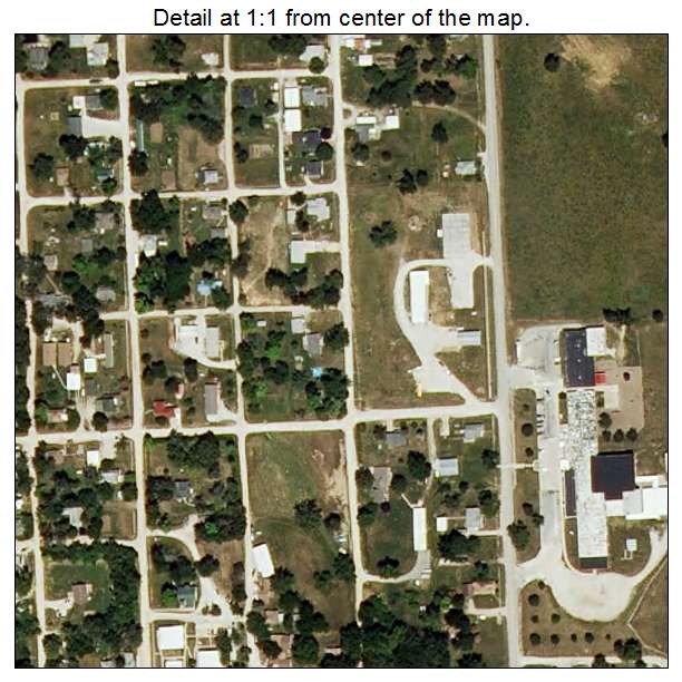 Novinger, Missouri aerial imagery detail
