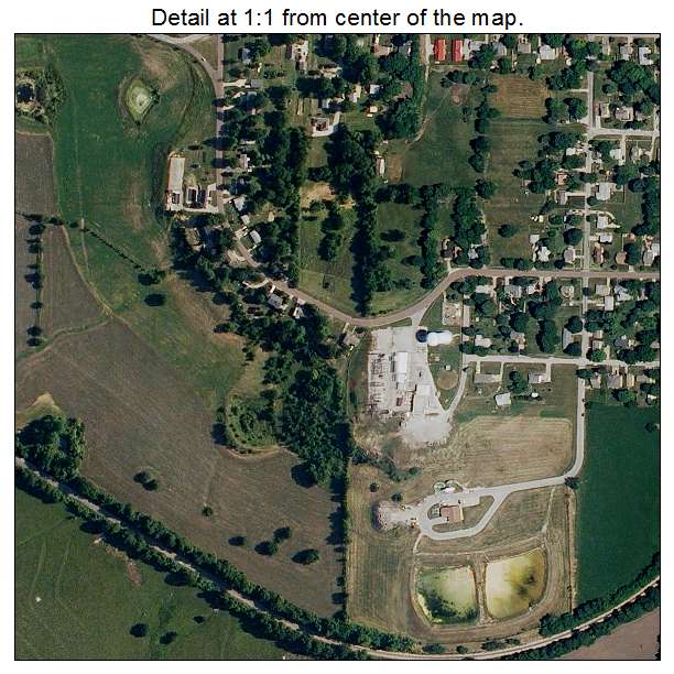 Odessa, Missouri aerial imagery detail
