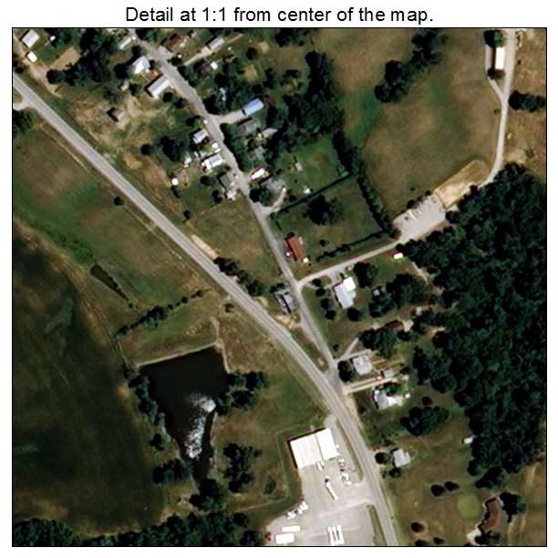 Old Appleton, Missouri aerial imagery detail
