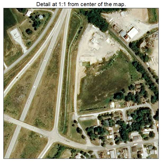 Old Monroe, Missouri aerial imagery detail