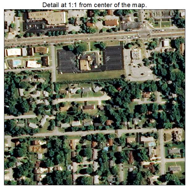 Olivette, Missouri aerial imagery detail