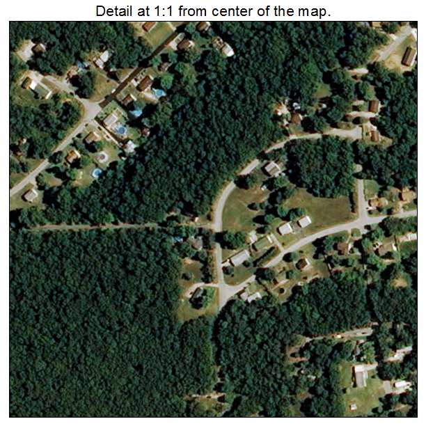 Olympian Village, Missouri aerial imagery detail