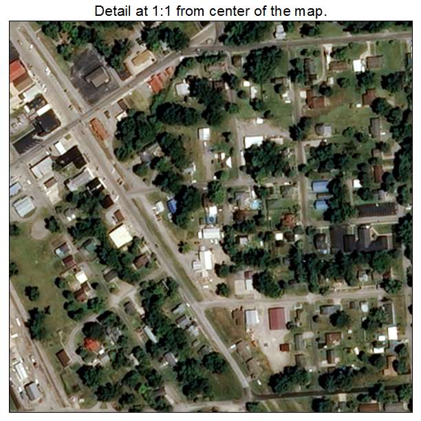 Oran, Missouri aerial imagery detail