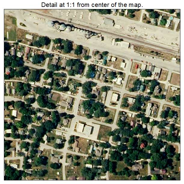 Orrick, Missouri aerial imagery detail