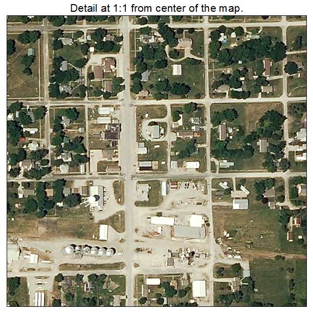 Osborn, Missouri aerial imagery detail