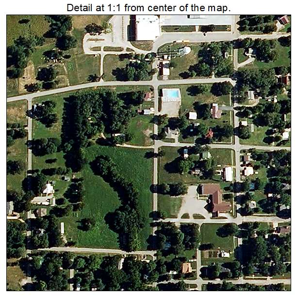 Otterville, Missouri aerial imagery detail