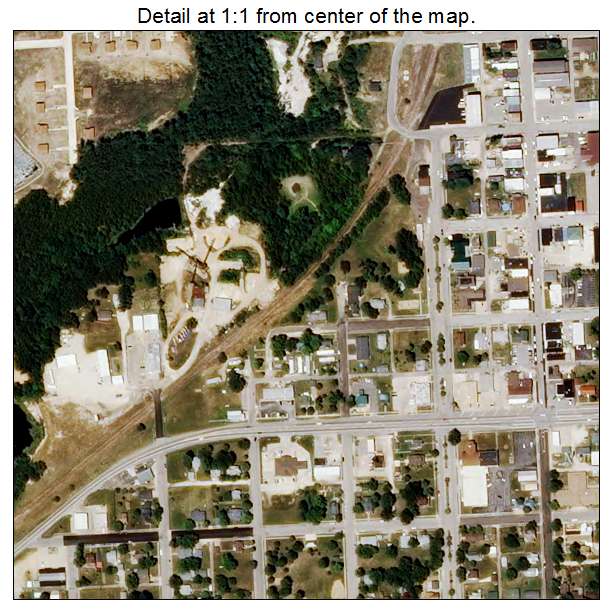 Owensville, Missouri aerial imagery detail