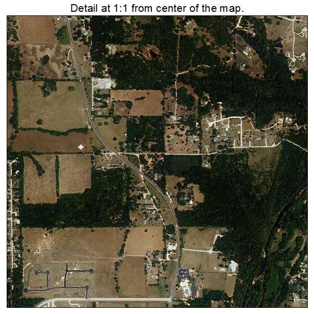 Ozark, Missouri aerial imagery detail