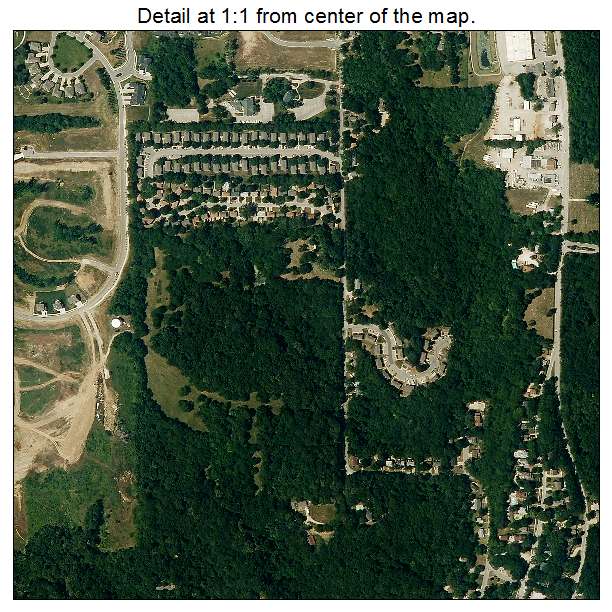 Parkville, Missouri aerial imagery detail