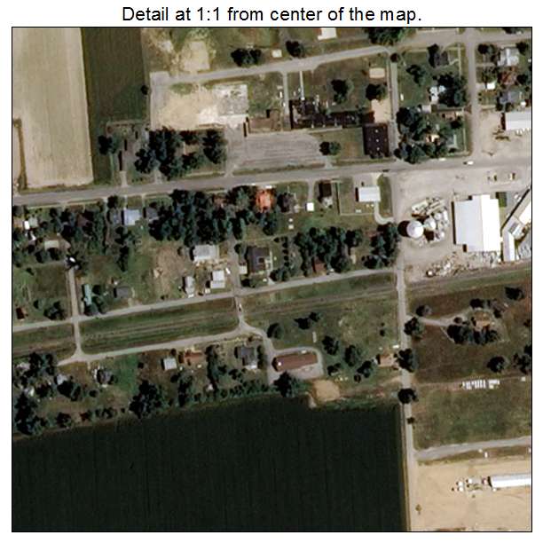 Parma, Missouri aerial imagery detail