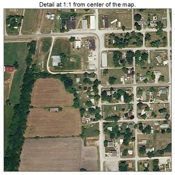 Parnell, Missouri aerial imagery detail