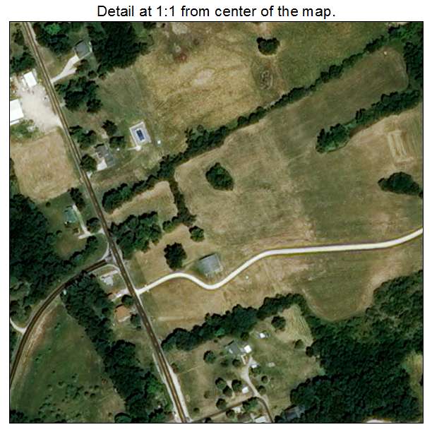 Paynesville, Missouri aerial imagery detail