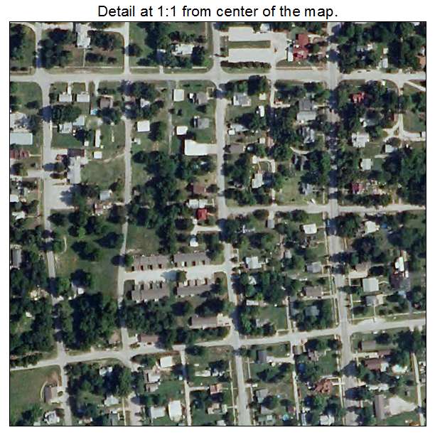 Pierce City, Missouri aerial imagery detail