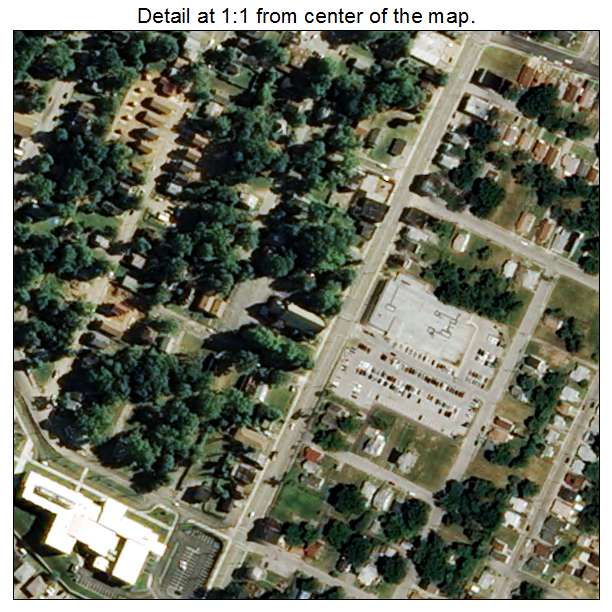 Pine Lawn, Missouri aerial imagery detail