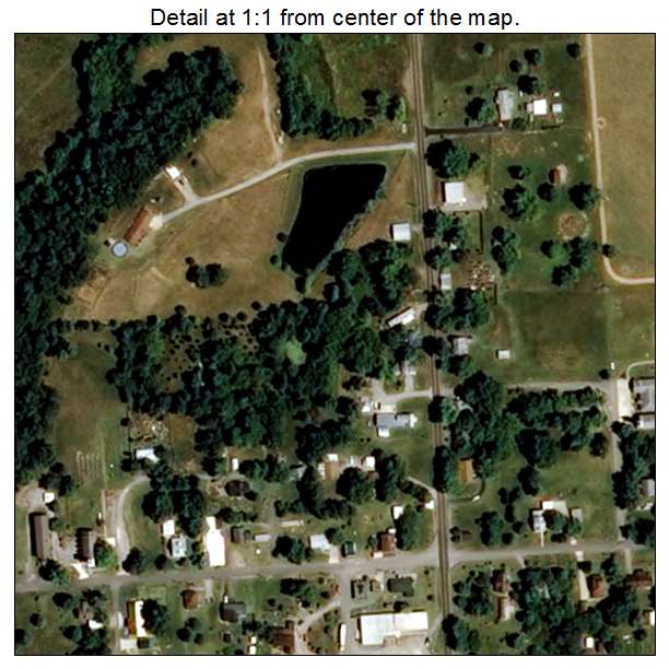 Pocahontas, Missouri aerial imagery detail