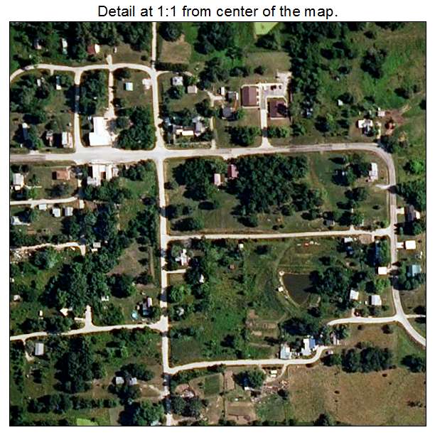 Pollock, Missouri aerial imagery detail