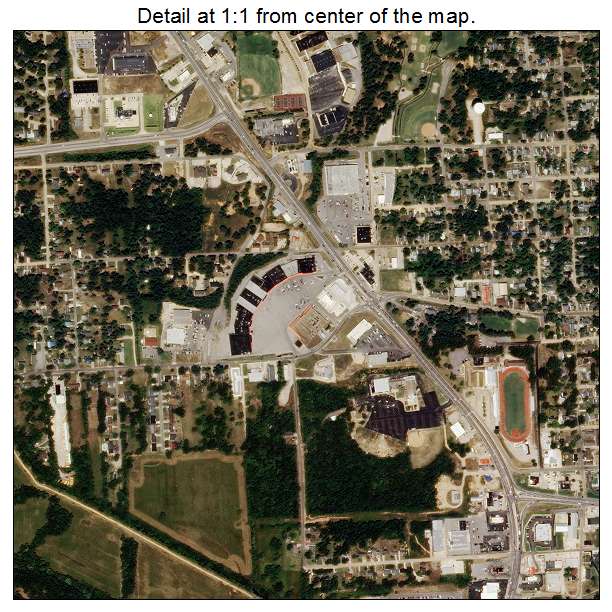 Poplar Bluff, Missouri aerial imagery detail
