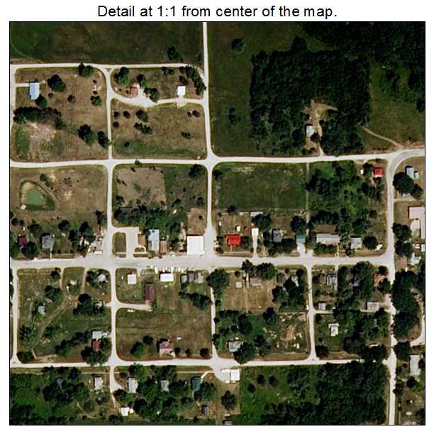 Powersville, Missouri aerial imagery detail