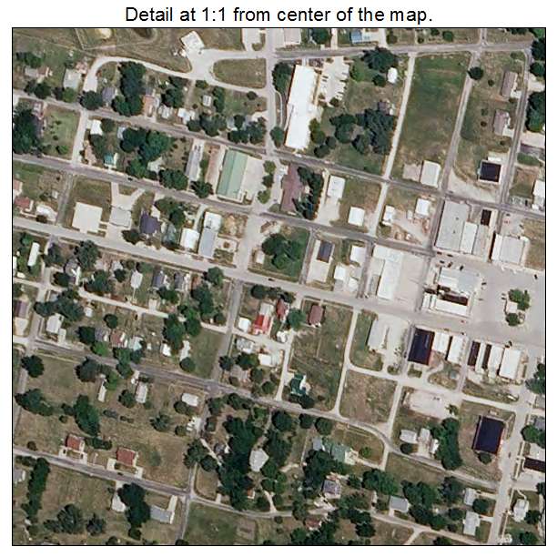 Princeton, Missouri aerial imagery detail