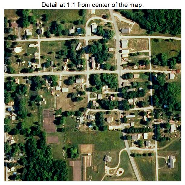 Rayville, Missouri aerial imagery detail