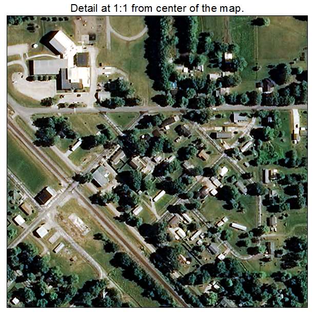 Renick, Missouri aerial imagery detail