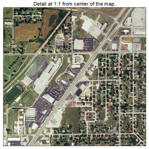 Republic, Missouri aerial imagery detail