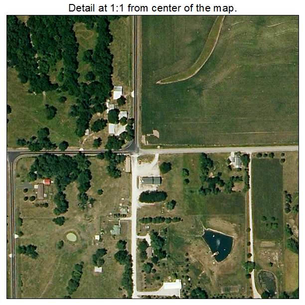 Ridgely, Missouri aerial imagery detail
