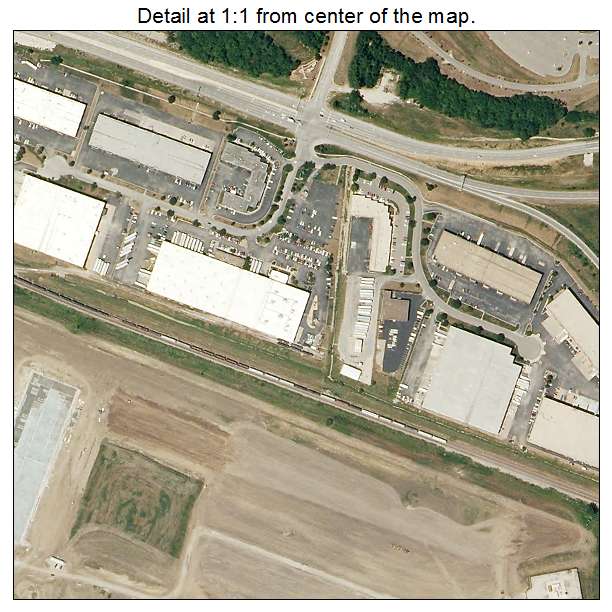 Riverside, Missouri aerial imagery detail
