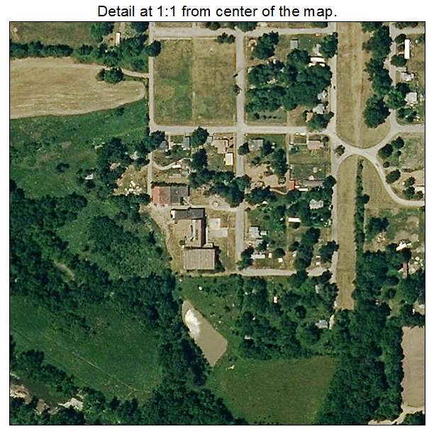 Rosendale, Missouri aerial imagery detail