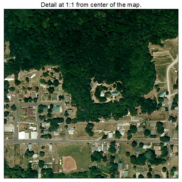 Rushville, Missouri aerial imagery detail