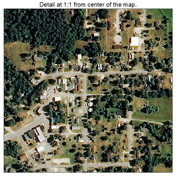 Russellville, Missouri aerial imagery detail