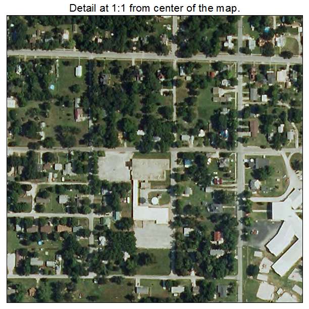 Sarcoxie, Missouri aerial imagery detail