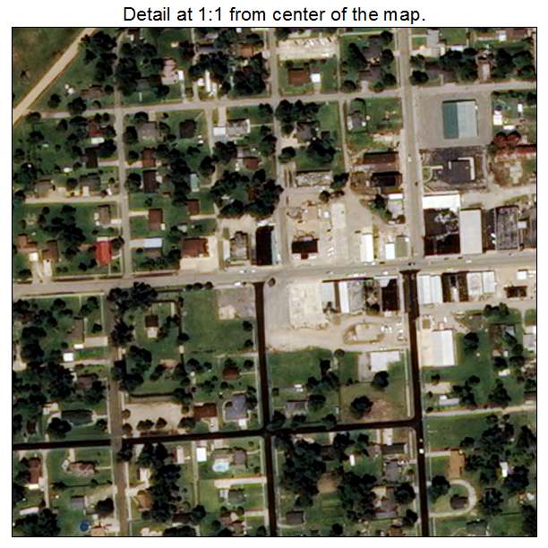 Senath, Missouri aerial imagery detail