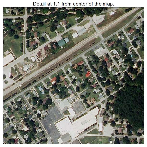 Seneca, Missouri aerial imagery detail