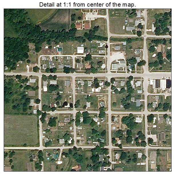 Sheridan, Missouri aerial imagery detail