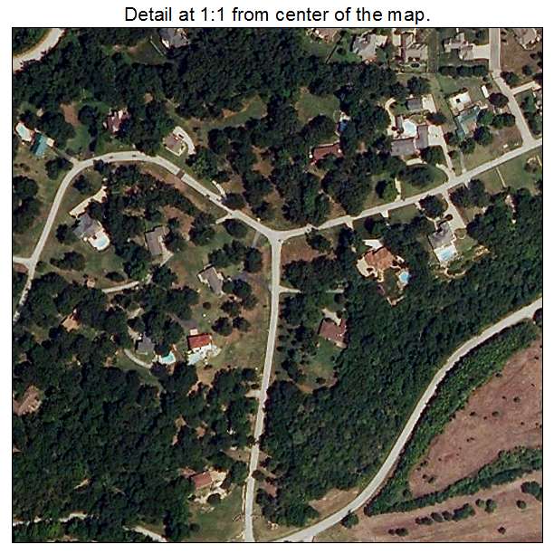 Shoal Creek Estates, Missouri aerial imagery detail