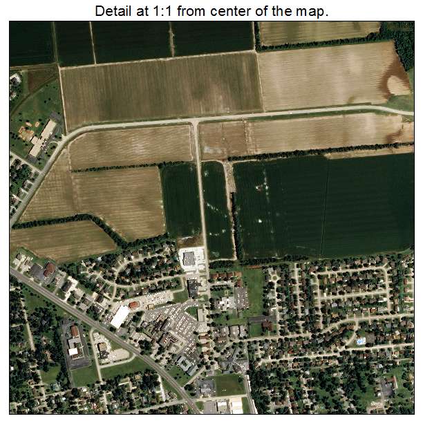 Sikeston, Missouri aerial imagery detail