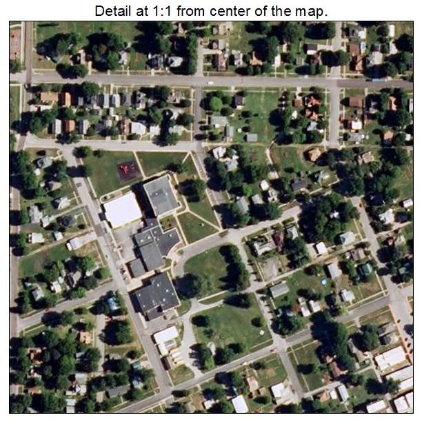 Slater, Missouri aerial imagery detail