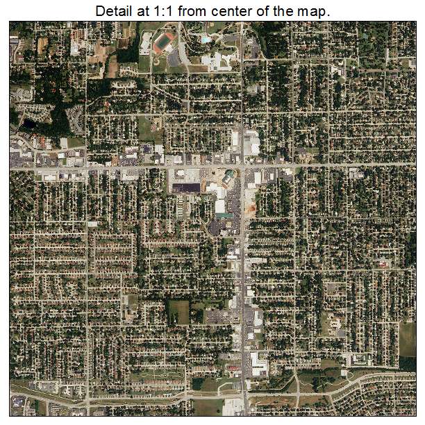 Springfield, Missouri aerial imagery detail