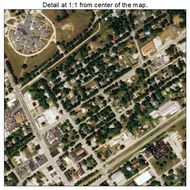 St James, Missouri aerial imagery detail