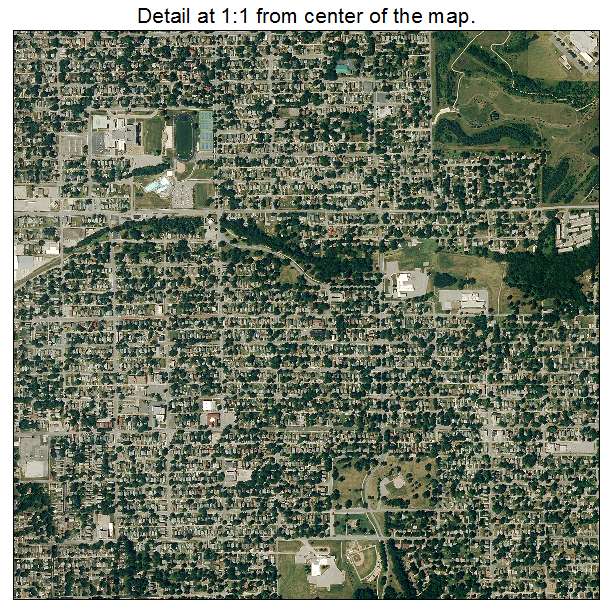 St Joseph, Missouri aerial imagery detail