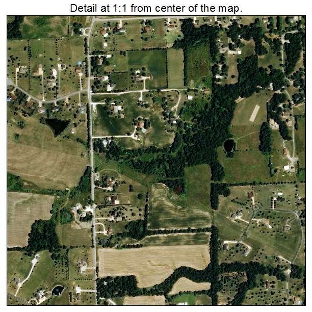 St Paul, Missouri aerial imagery detail